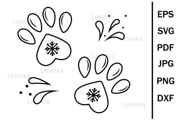 Animal Footprint: A Whimsical Pattern for Winter Design