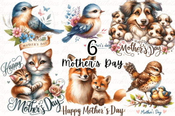 Animal Mother Day Clipart: Quotes & PNG Artistry