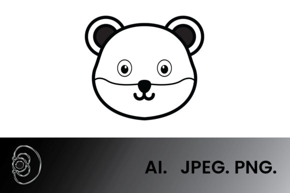 Black and White Animal Fox Head: A Vector Asset for Modern Design