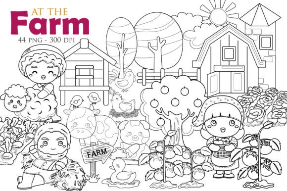 Charming Farm and Animal Digital Stamp Bundles for Creators