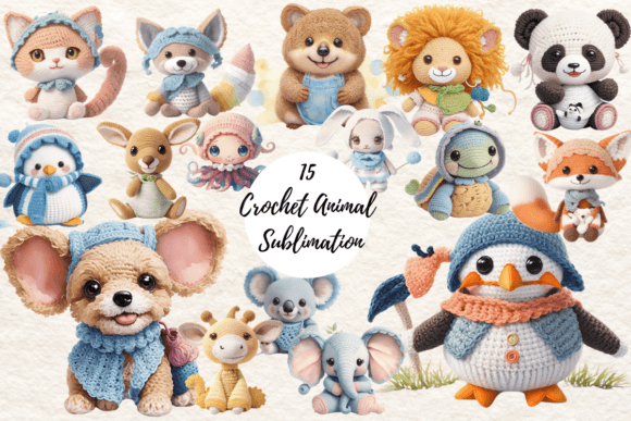 Crochet Animal Sublimation: Crafting Digital Charm