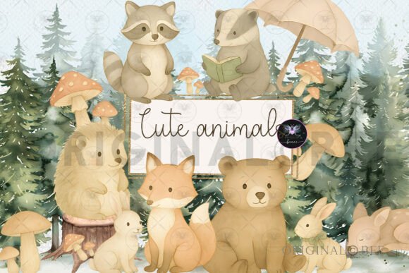 Cute Forest Animal Clipart: Your Go-To Woodland Design Asset