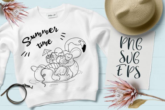 Cute Mouse Summer Happy Baby Animal SVG: A Playful Asset for Your Brand