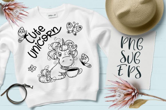 Cute Pony Unicorn Happy Baby Animal SVG: A Charming Design Asset