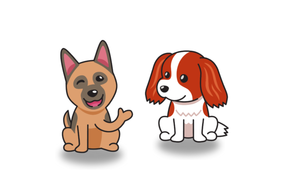 Dog Cute Animal Shadow: A Playful Asset for Modern Designers
