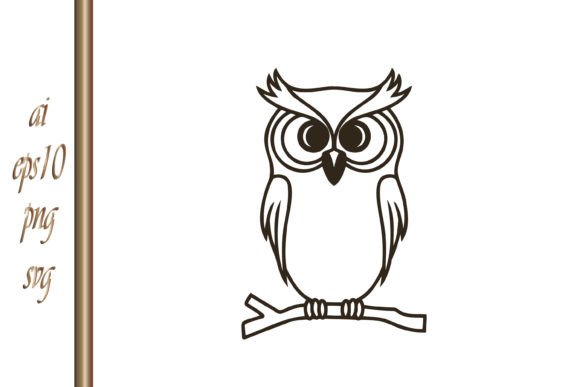 Doodle Owl Icon Animal Coloring Book: Creative Design Assets