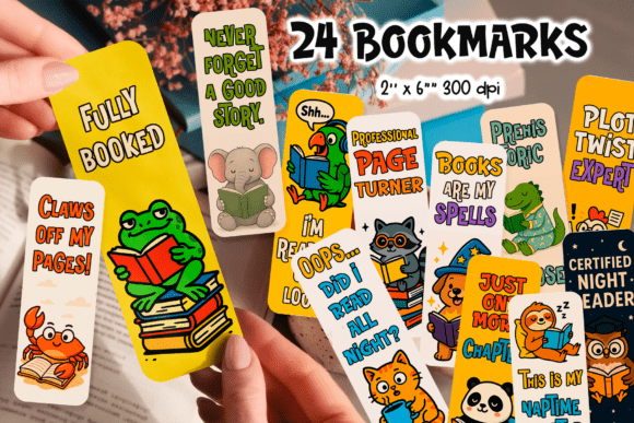 Funny Animal Bookmark Printable Bundle: A Creative Asset