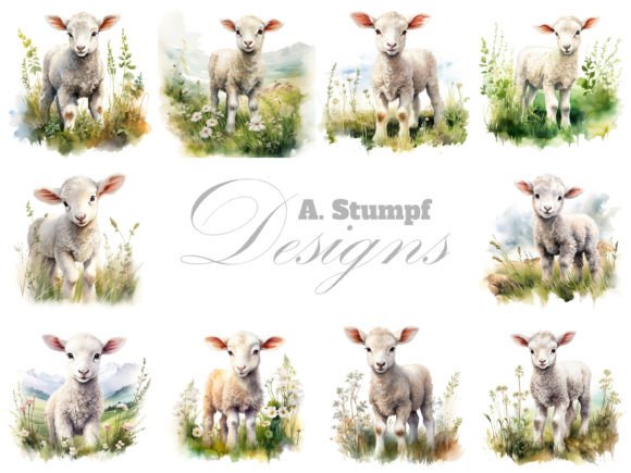 Lamb Watercolor Farm Animal Clipart Set: A Designer's Guide