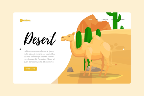 Website Illustration-Animal-Dessert: A Whimsical Design Asset