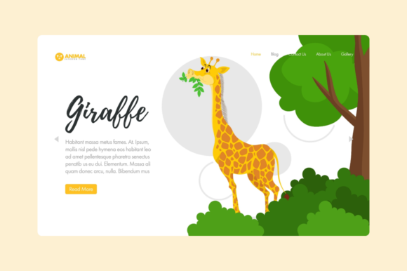 Website Illustration - Giraffe Animal: A Guide to Creative Use