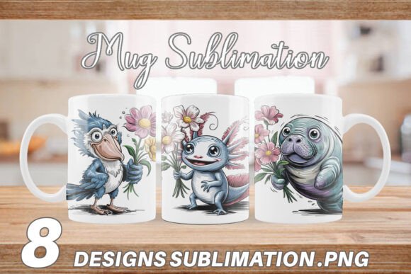 Whimsical Animal Bouquet: Crafting Delightful Mug Wraps