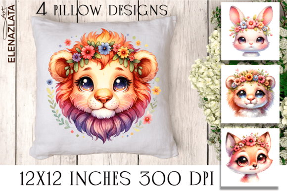 Whimsical Designs: Frog Tea Party & Animal Pi Clipart
