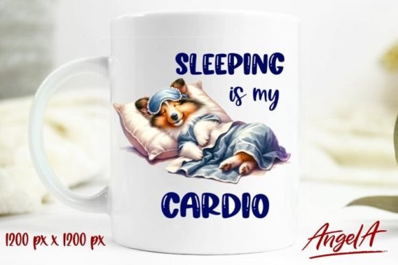 Witty Coffee Quotes & Sleeping Dog Designs for Your Projects
